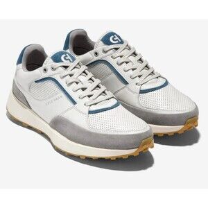 Cole Haan Men's Crosscourt Downtown Sneakers Glacier Gray Teal Ivory Size 11M